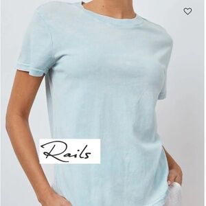 Rails The Classic Crew neck acid wash tee, Large. CB2117